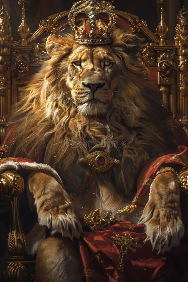 澳门新葡京王者狮王宝座油画